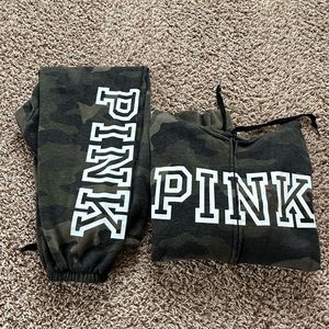 Camouflage Victoria’s Secret pink outfit